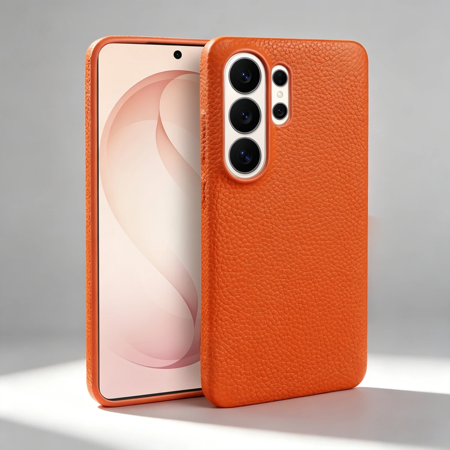 

Phone Case For Samsung Galaxy S26 Ultra S25 Plus S24 S23 FE S22 S21 S20 Note20 Ultra Genuine Real Lychee Leather Case Back Cover