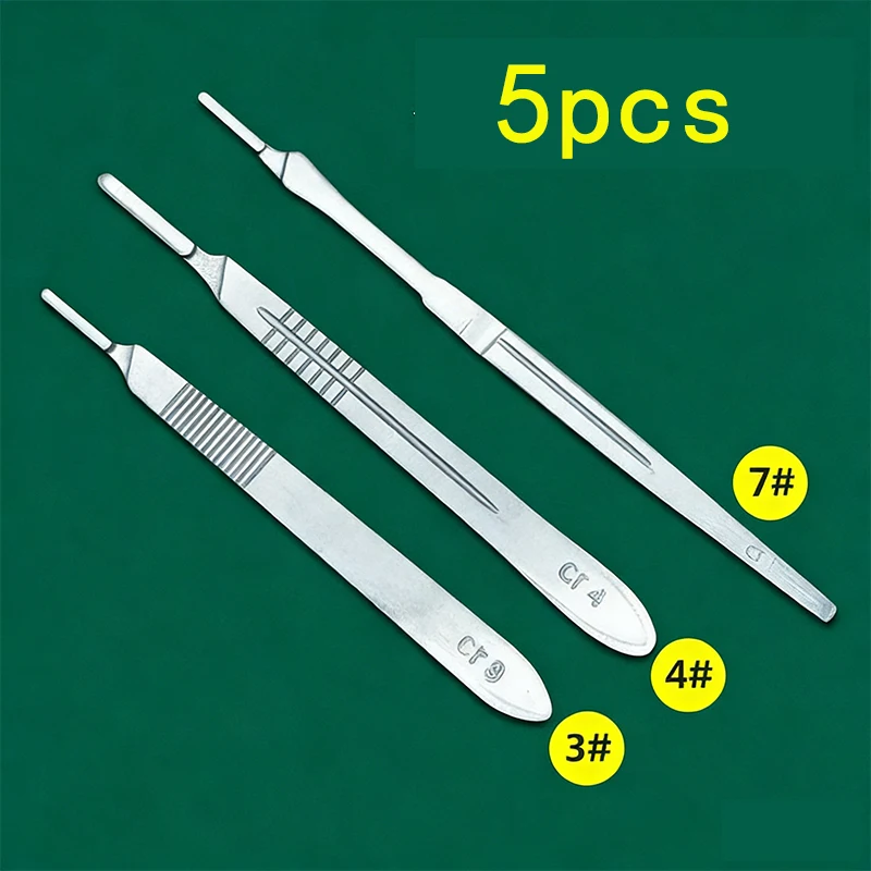 

5 шт., резьба по металлу, ручка скальпеля из углеродистой стали, скальпель, режущие инструменты «сделай сам», 3 # 4 # /7 #