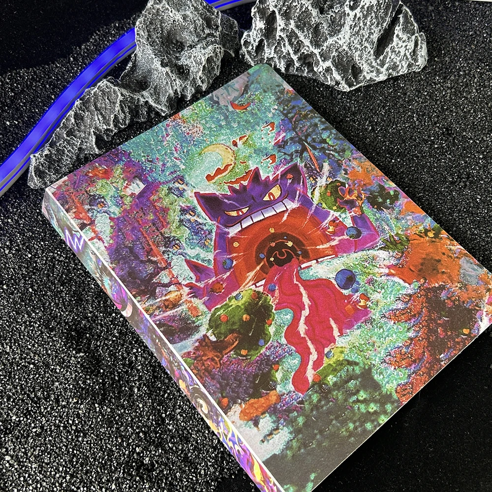 PTCG Gengar Accommodate 240 Cards Anime Card Collecte Album Card Matte Touch Shell Trading Card Collectors Storage Birthday Gift