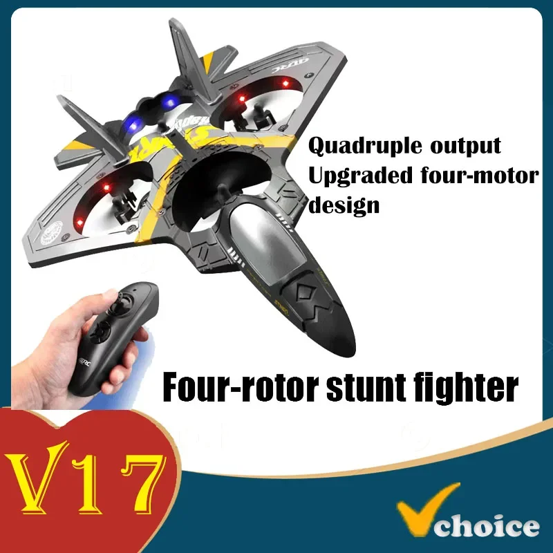 V17 Remote Control Aircraft 2.4G Remote control Fighter Amateur glider EPP Foam toy Remote Control drone kids gift