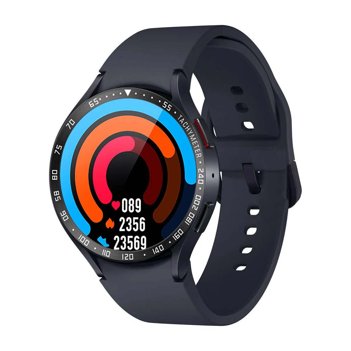 Anel de moldura de metal para samsung galaxy watch 6 clássico 47mm 43mm 46mm 42mm tempo/velocidade escala capa protetora relógio 6/5/4 40mm 44mm