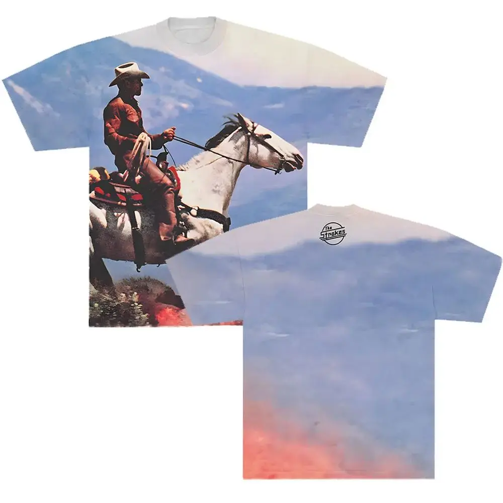 Eality Awaits Tee The Strokes Rock Band Merch T-shirts Short Sleeve Unisex T Shirt Men's T-Shirt Summer Casual O-neck Cotton Tee
