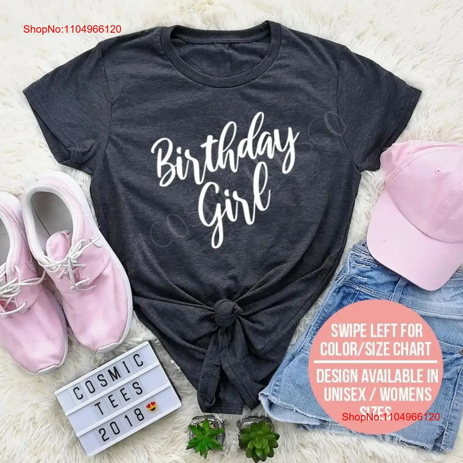 

birthday girl shirt adult party squad T women queen outfit 30th vintage Washed Unisex fashion Top For Everyday Wear Casual
