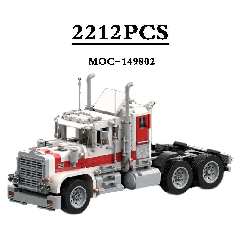 

MOC-149802 Classic 5571-1 White Jumbo Truck Small Particle Building Blocks 2212PCS Boy Birthday Gift Kids DIY Christmas Toys