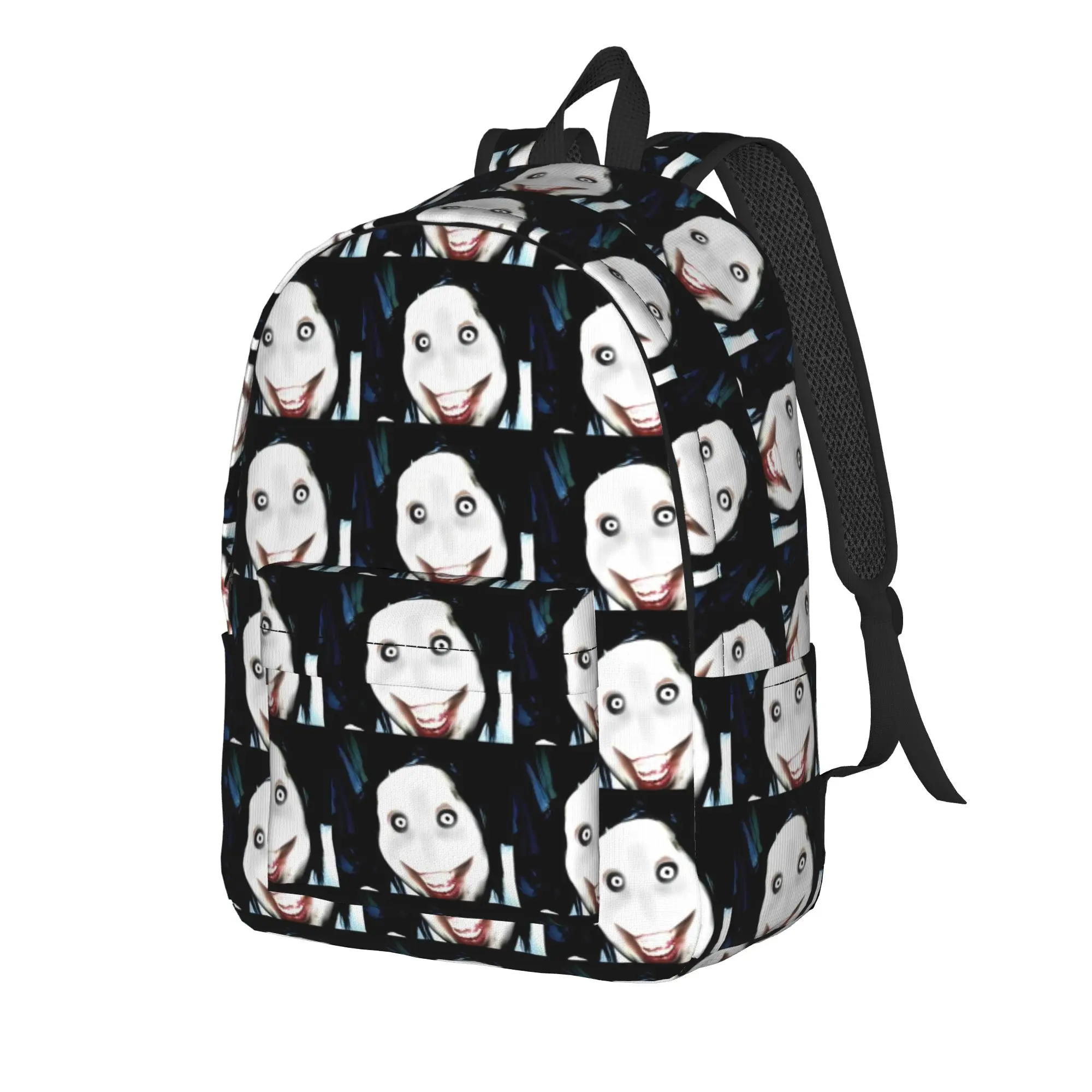 Jeff The Killer Backpack Creepypasta Sport Backpacks Youth Colorful Breathable High School Bags Pretty Rucksack