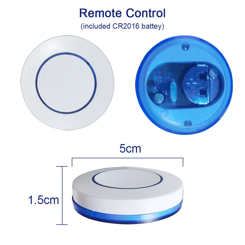 Wireless RF 433MHz Remote Control Switch AC 110V 220V 10A Relay Receiver and Round Button Transmitter for Light Lamp Fan ON OFF