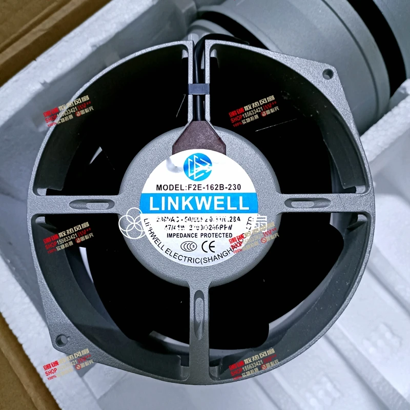 

LINKWELL F2E-162B-230 AC 230 0.25A 170x170x55mm 2-Wire Server Cooling Fan