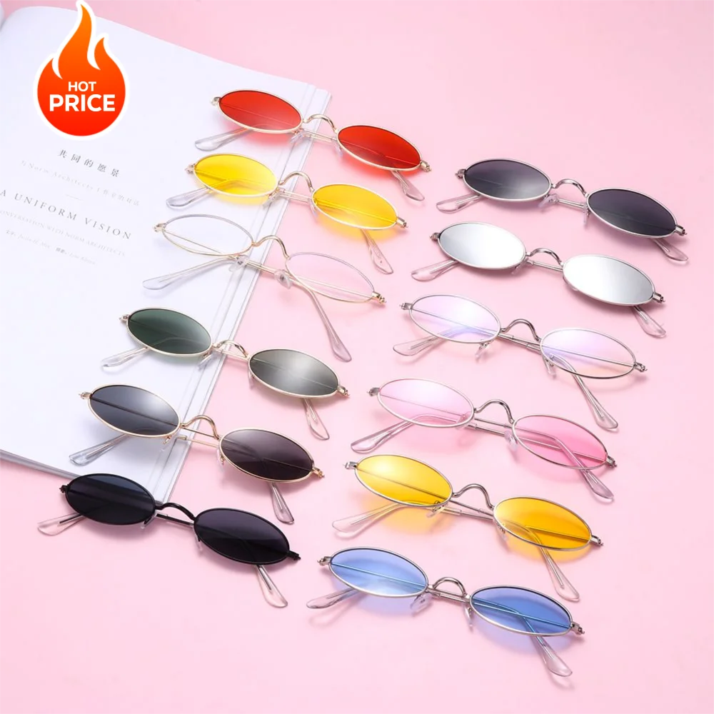 

Fashion Design Men and Women Accessories Eyeglasses Vintage Shades Sun Glasses Oval Sunglasses