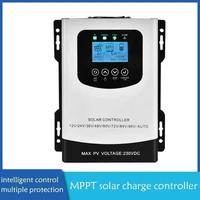 High Efficiency 50A 60A MPPT Solar Charge Discharge Controller Regulator LCD Touch Screen For 12V 24V 48V 60V 72V 96V Battery
