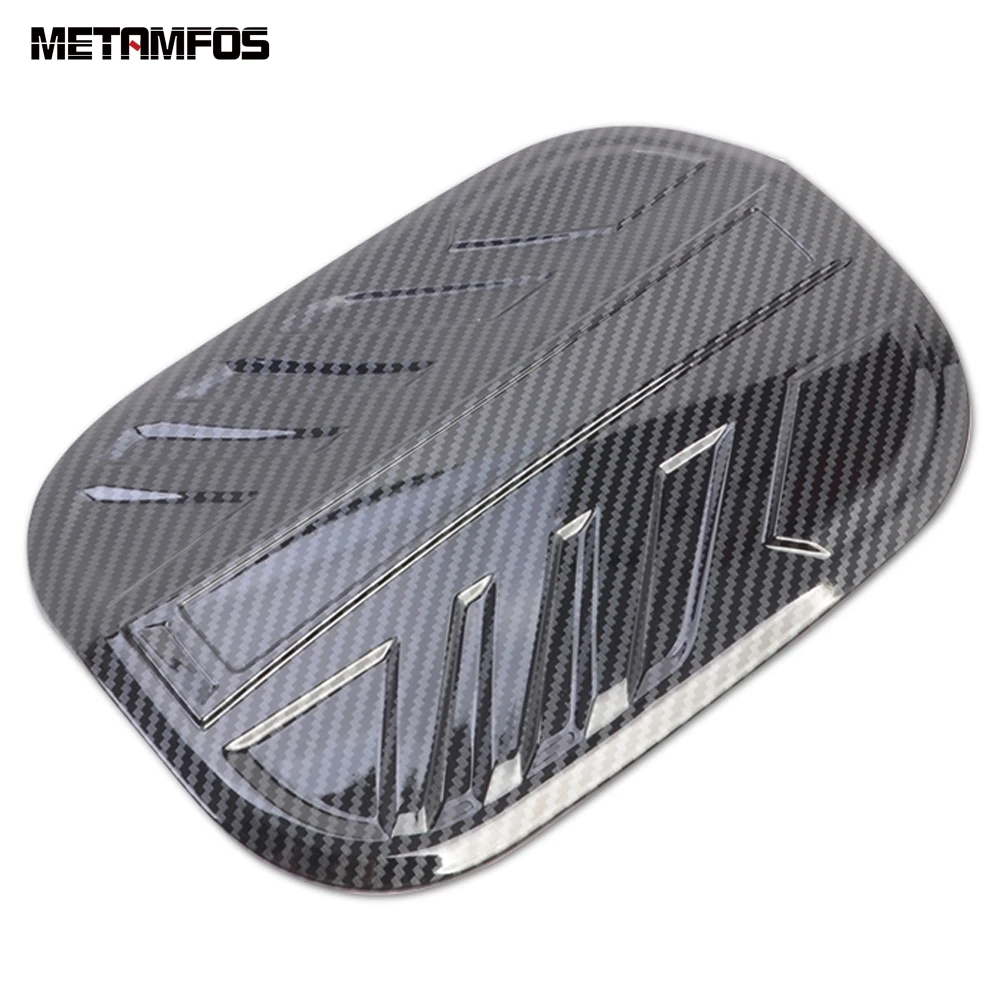 Fuel Tank Cap For Hyundai Santa Fe 2019 2020 2021 2022 Carbon Fiber Oil Filler Cover Trim Bezel Sticker Accessories Car Styling