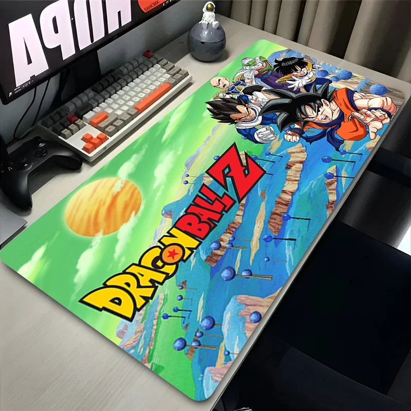 Mauspad PC Gamer Dragon Ball Z Computer Großes XXL Tastatur-Schreibtischpad DBZ Anime Gaming-Zubehör Mauspad Rutschfester Teppich
