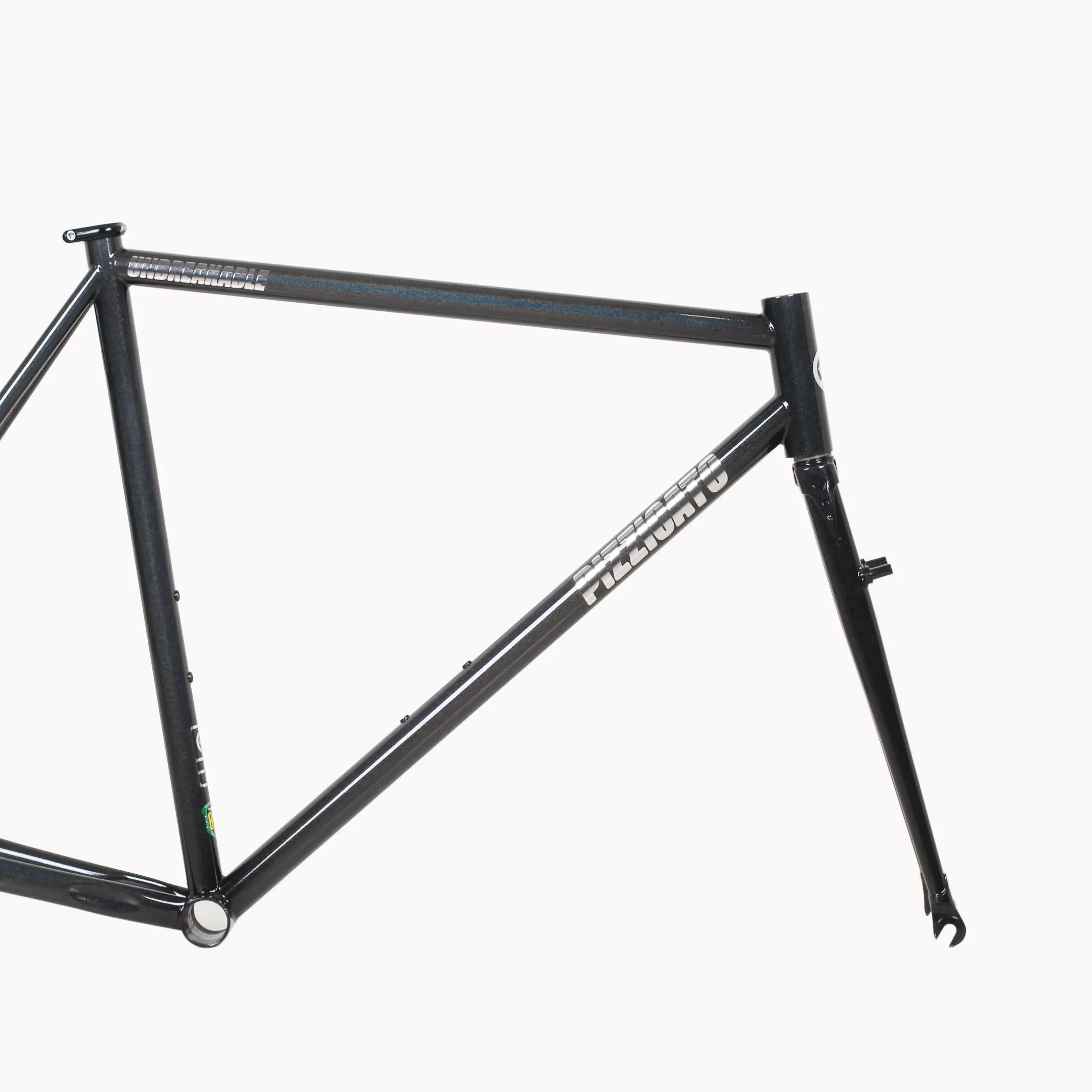 PIZZ-Unbreakable U1フルブラックフレーム、U1、固定ギア自転車