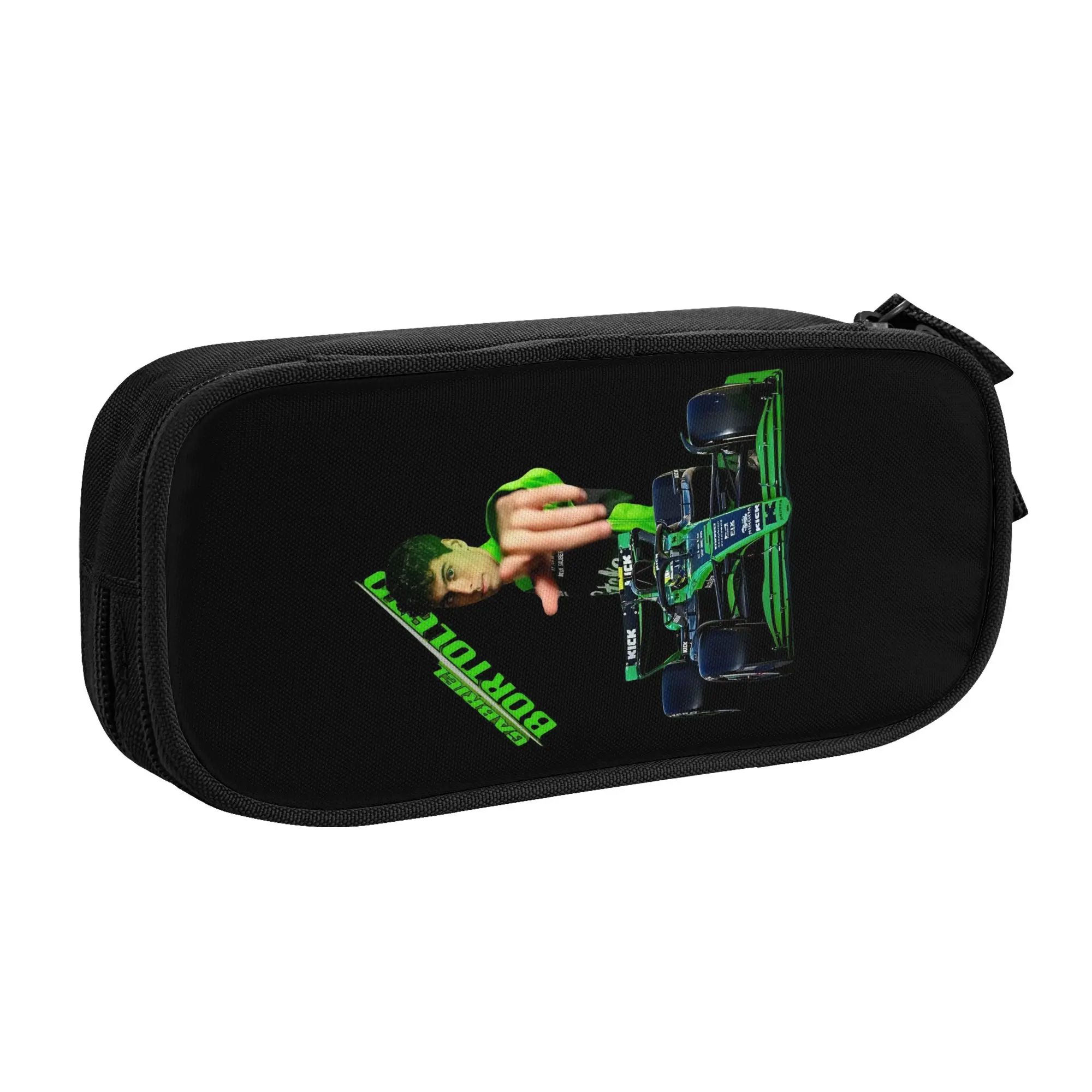 G-Gabriel B-Bortoleto Brazilian Racing Driver Pencil Case for Boy Girl Large Capacity Pen Bag Box School Accessories