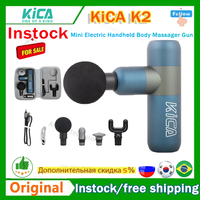 KiCA K2 Electric Handheld Body Massager Gun Percussion Muscle Pain Relief Relaxation Quiet with Magnetic Massage Heads