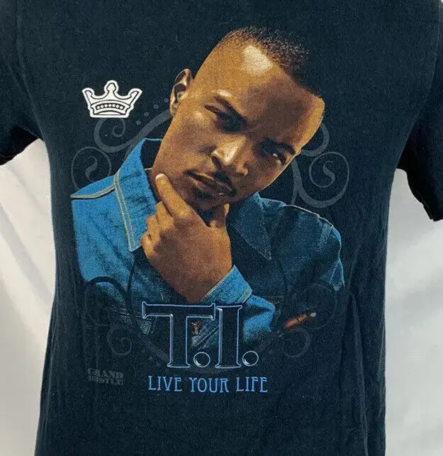 

Vintage Rap Tee T.I. T Shirt Hip Hop Album Promo Tee Tour Concert Grand Hustle