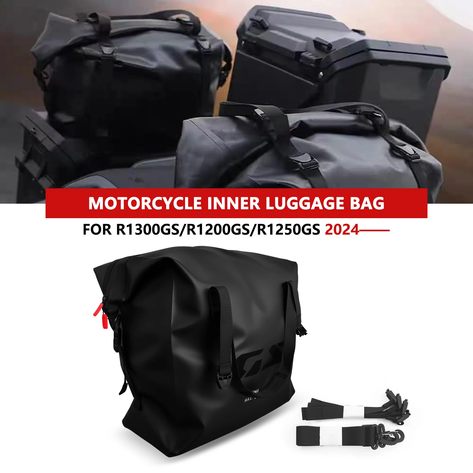 

For R1300GS Adventure R 1300 GSA GS1300 R1250GS R1200GS ADV Motorcycle Aluminium Case Liner Bag Luggage Box Inner Bags 2024 2025