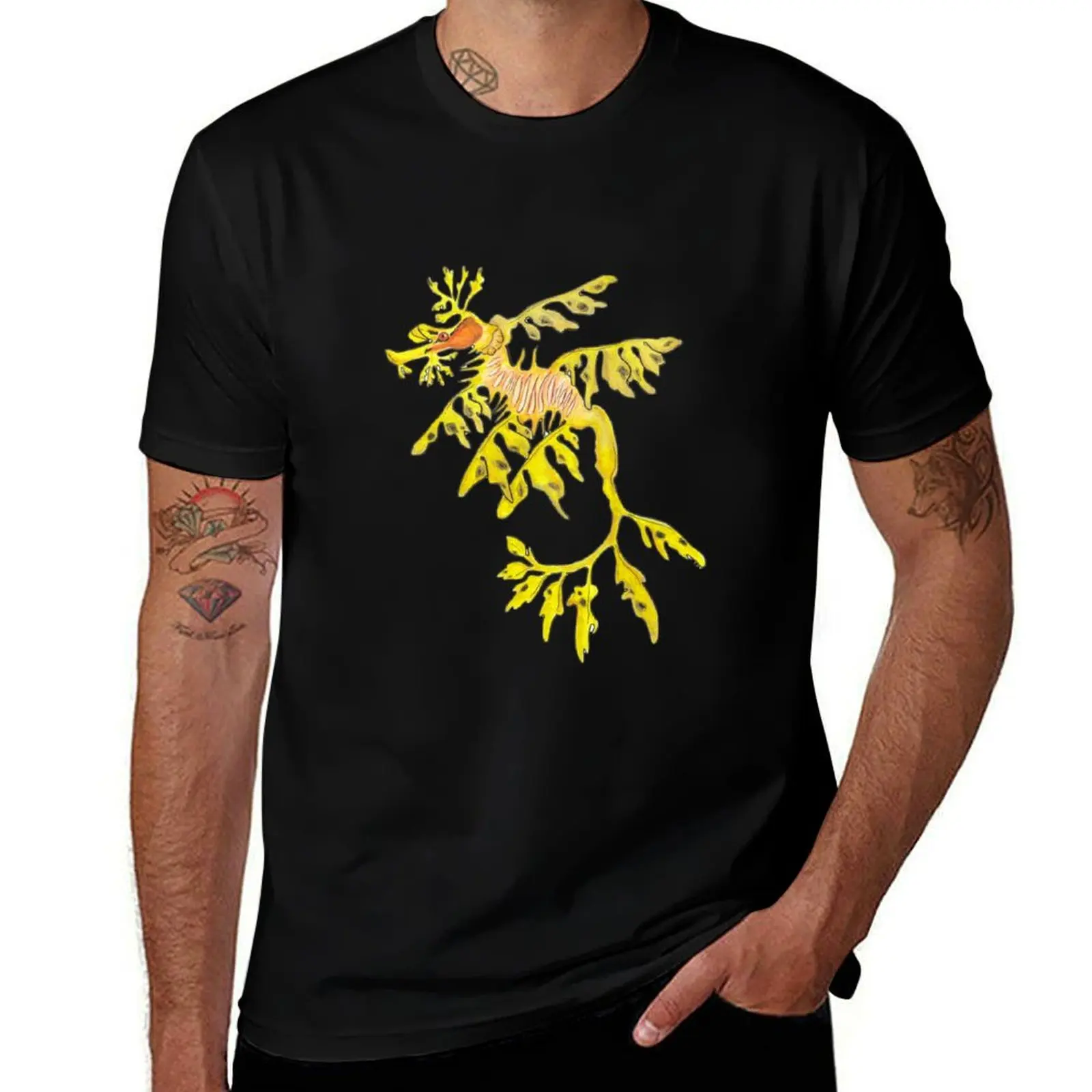 

Leafy seadragon (Phycodurus eques) T-Shirt graphic t shirts for man anime tshirt T-Shirt