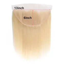 613 Blonde 13x6 Lace Frontal Closure 100% Human Hair 13x4 Transparent HD Lace Frontal Blonde Human Hair 4x4 Lace Closure