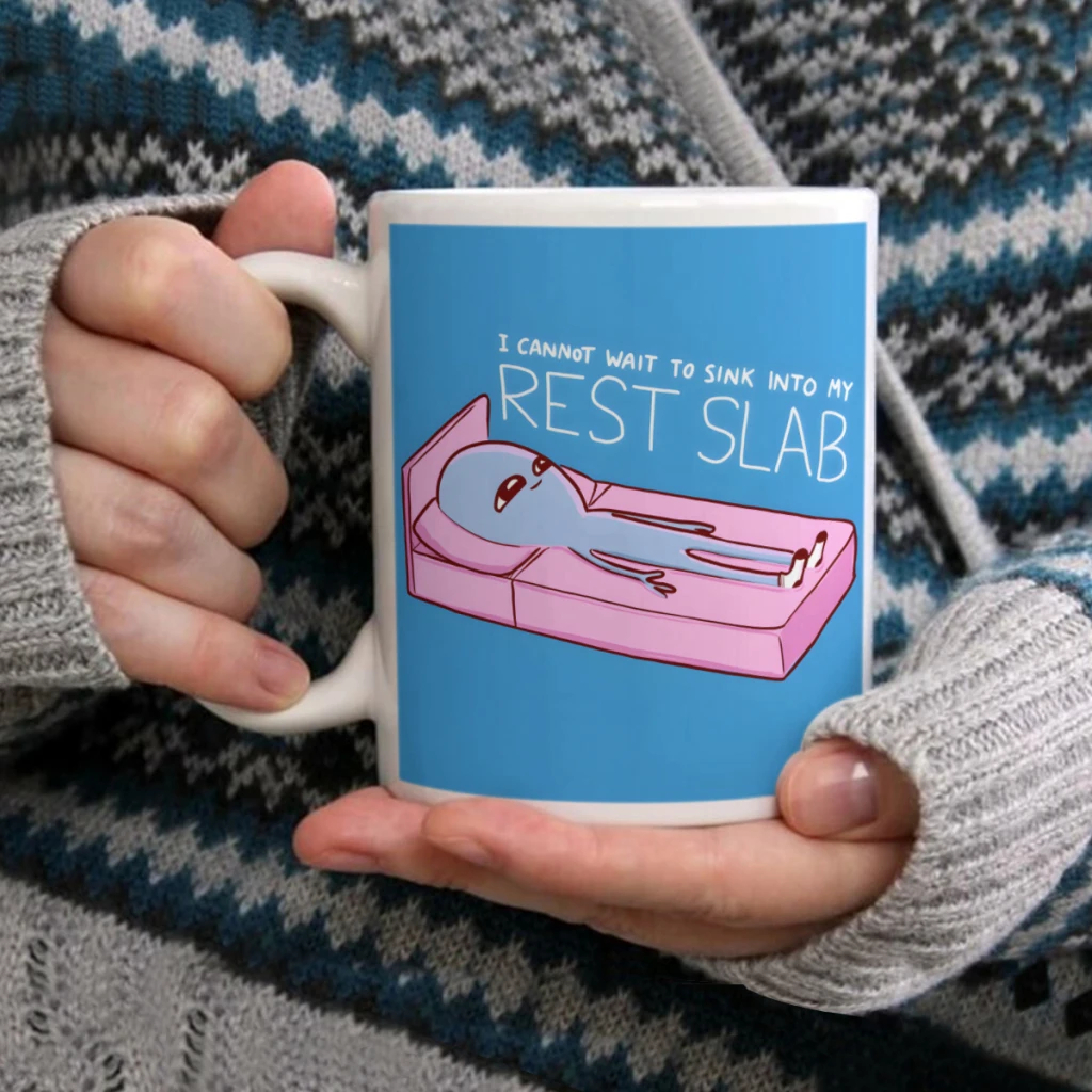 

Rest SlabCoffee Mug Tea Cup 11oz Coffee Cup Funny Birthday Ceramic Mug Personalized Cup