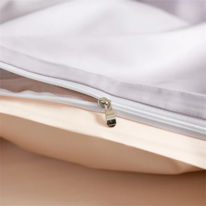 High count high-density silk slip 60s count all cotton satin long staple cotton solid color bed four piece set of bed sheets, be