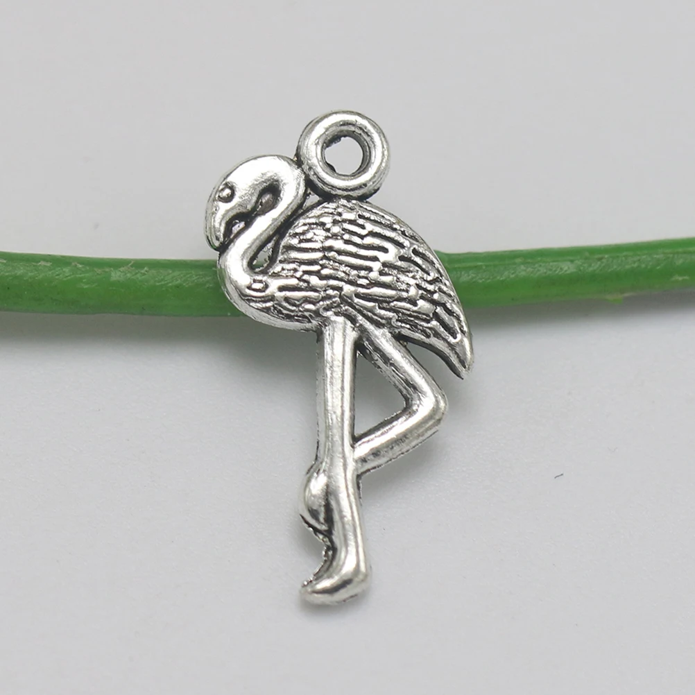 

20 Pcs Flamingo Alloy Pendant Charm DIY Jewelry Making Accessories Gifts Necklace Bracelet Earrings Craft Project