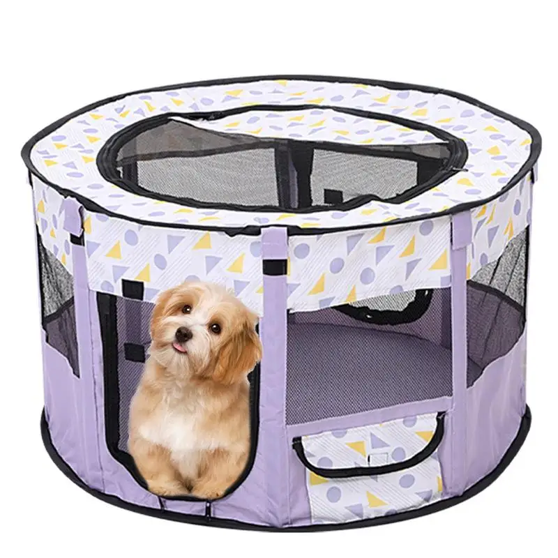 

Portable Foldable Pet Tent Fence Shelter Easy To Use Outdoor Easy Operation Multifunctional Large Dog Cages Cat delivery room
