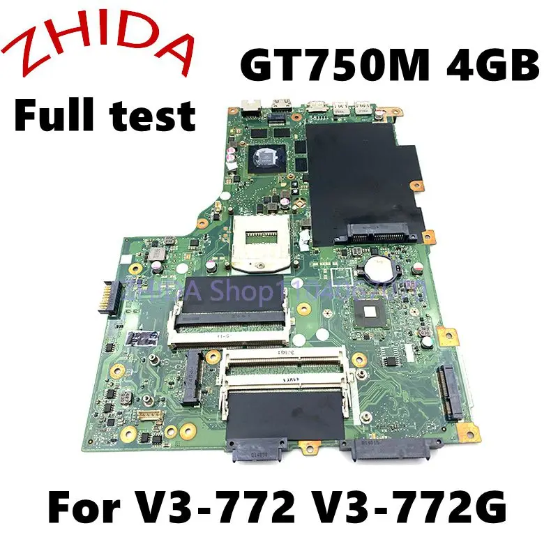 For Acer Aspire V3-772 V3-772G Laptop Motherboard NBM7411001 NB.M7411.001 EA/VA70HW Mainboard With GT750M 4GB full tested