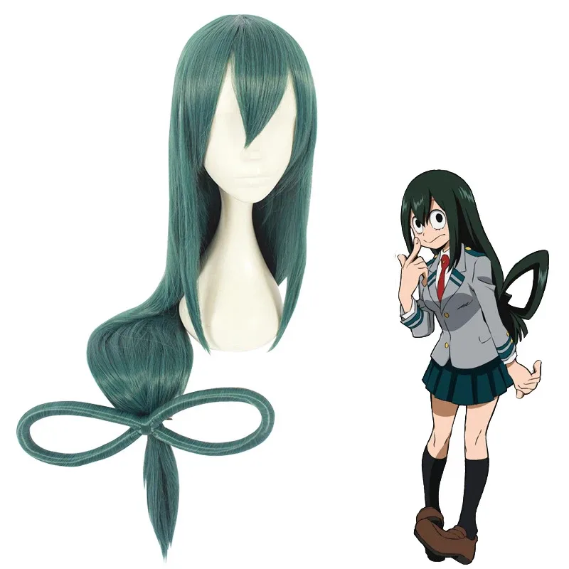 CyAcadem Froppy Tsuyu Asui pelucas de disfraz Cosplay traje Zentai de LICRA mujeres niñas monos Halloween niños y adultos