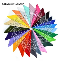 Cotton Cashew Flower Print Square Scarf Paisley Hip Hop Headband Street kerchief Outdoor Unisex Dance Cycling Wraps Bandana Mask