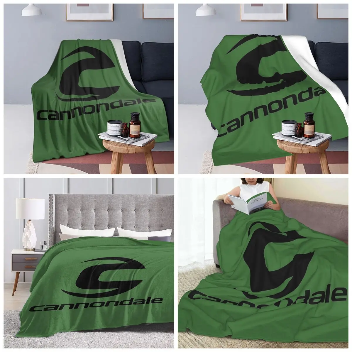Cannondale Blankets Soft Warm Flannel Throw Blanket Cover for Bed Travel Home Couch