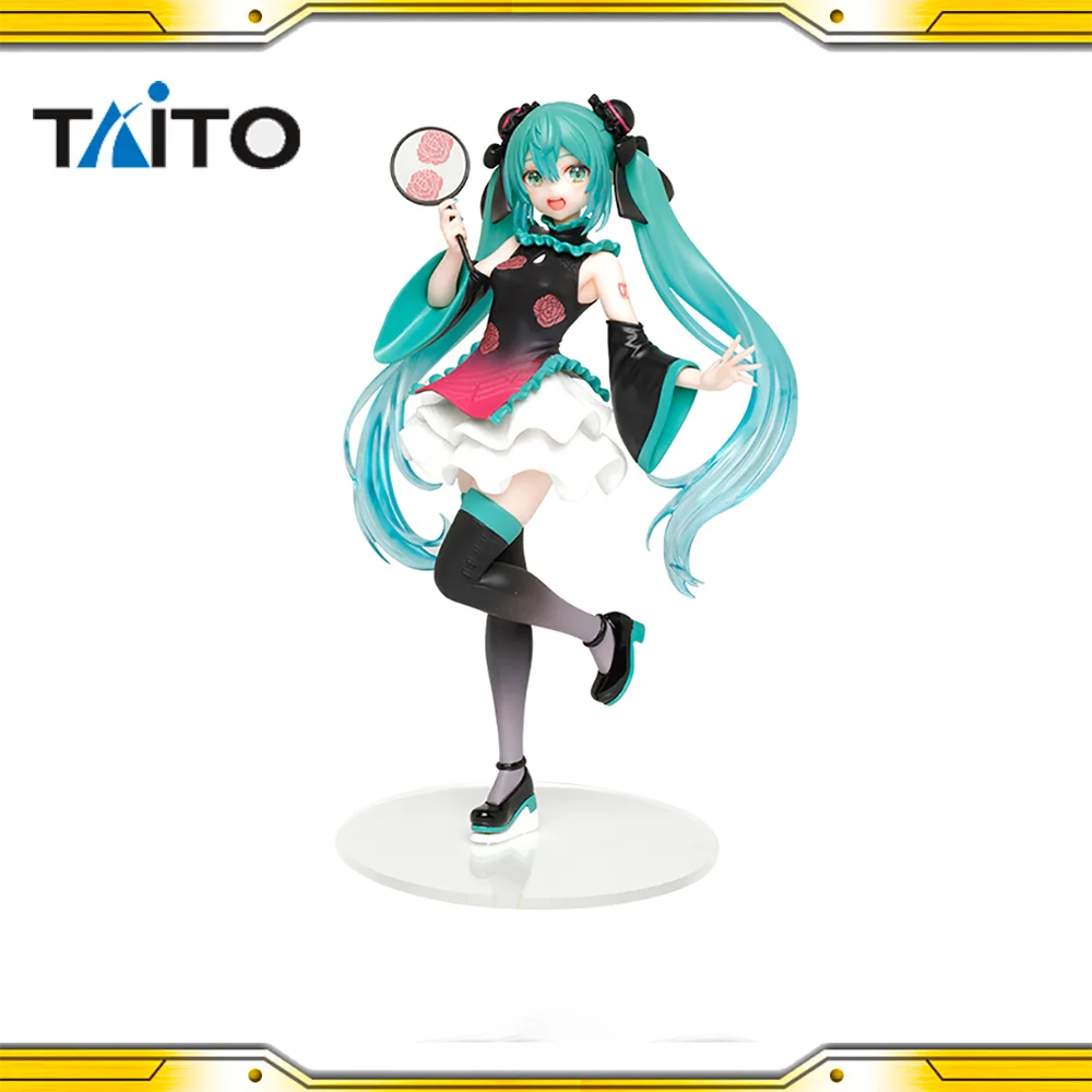 en-stock-original-taito-hatsune-miku-cheongsam-jupe-noire-pvc-figurines-d'anime-figurine-modele-jouets-a-collectionner-cadeau