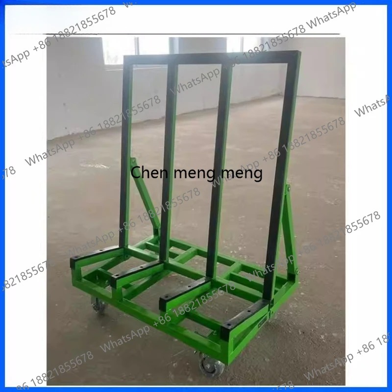 

Glass Door and Window Cart New Four-Wheel Flatbed Universal Wheel Folding Large Wheel Portable Silent Cart