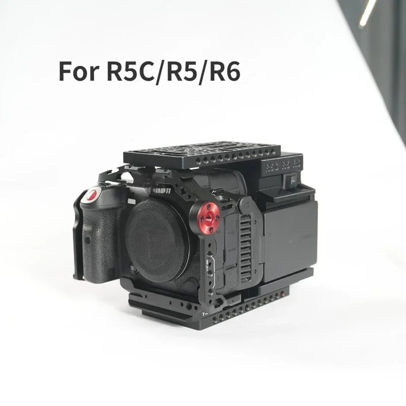 Latest Upgraded Version V-Mount Battery Plate Expansion Module Cineback for R5C/R5 R6 Camera WIth Top and Bottom Cheese Plates