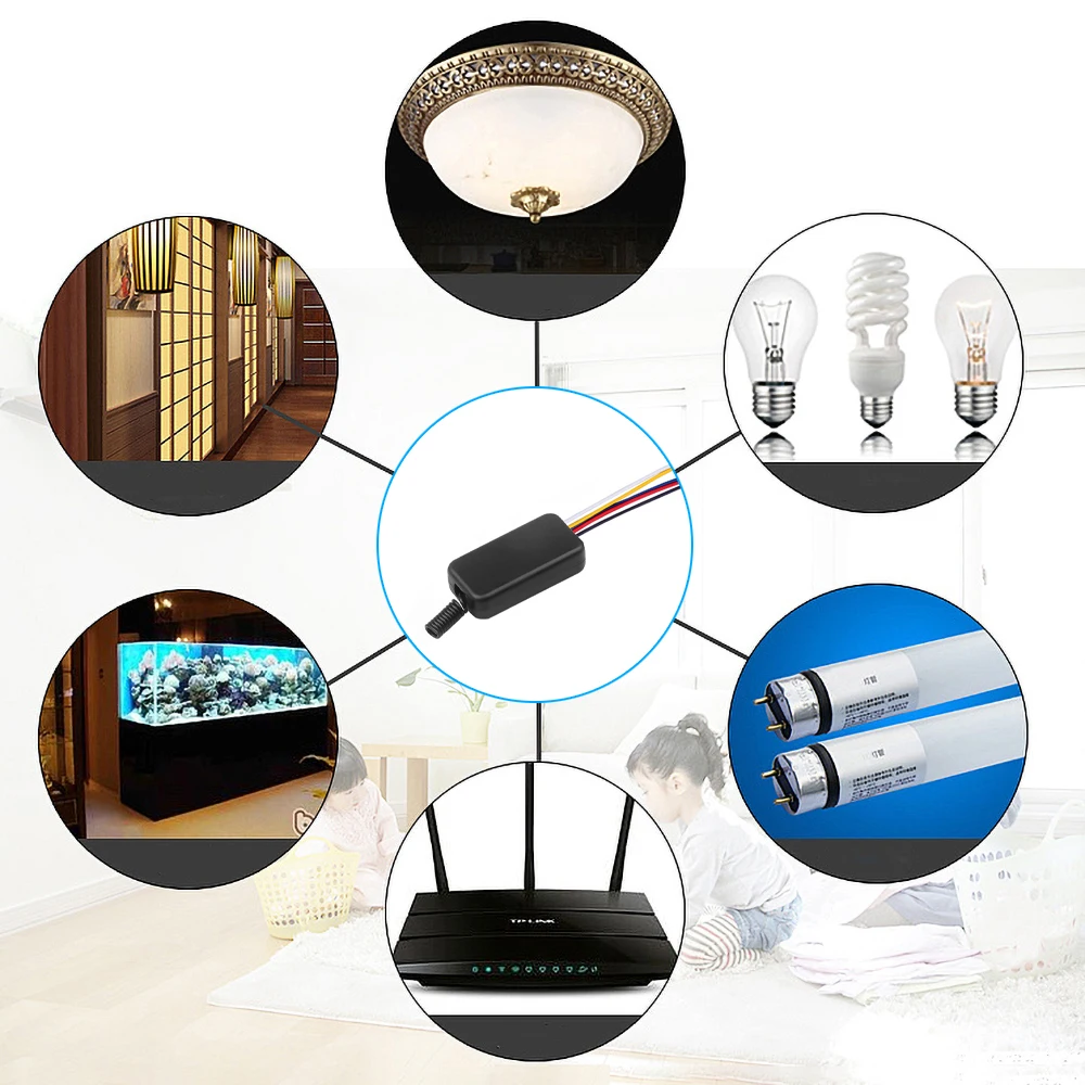 433Mhz DC5V-12V Power Switch LED Light Stick 1CH  Relay Wireless RF Remote Control 433mhz Switch  with Receiver Transmitter