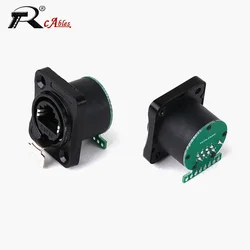 1pc RJ45 8P8C Network Connector,RJ45 Female Socket with PCB Board,RJ45 CAT5/5E Ethernet Network Extension Adapter