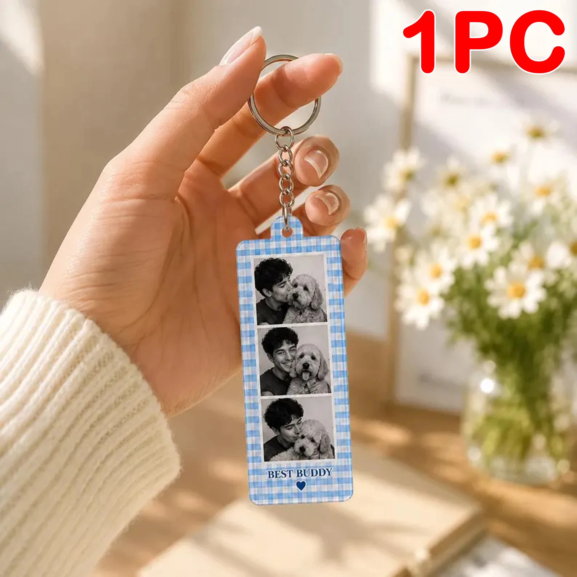 Personalized Photo Frame Keychain