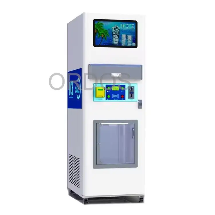 Self service commercial ice vending machine dispenser