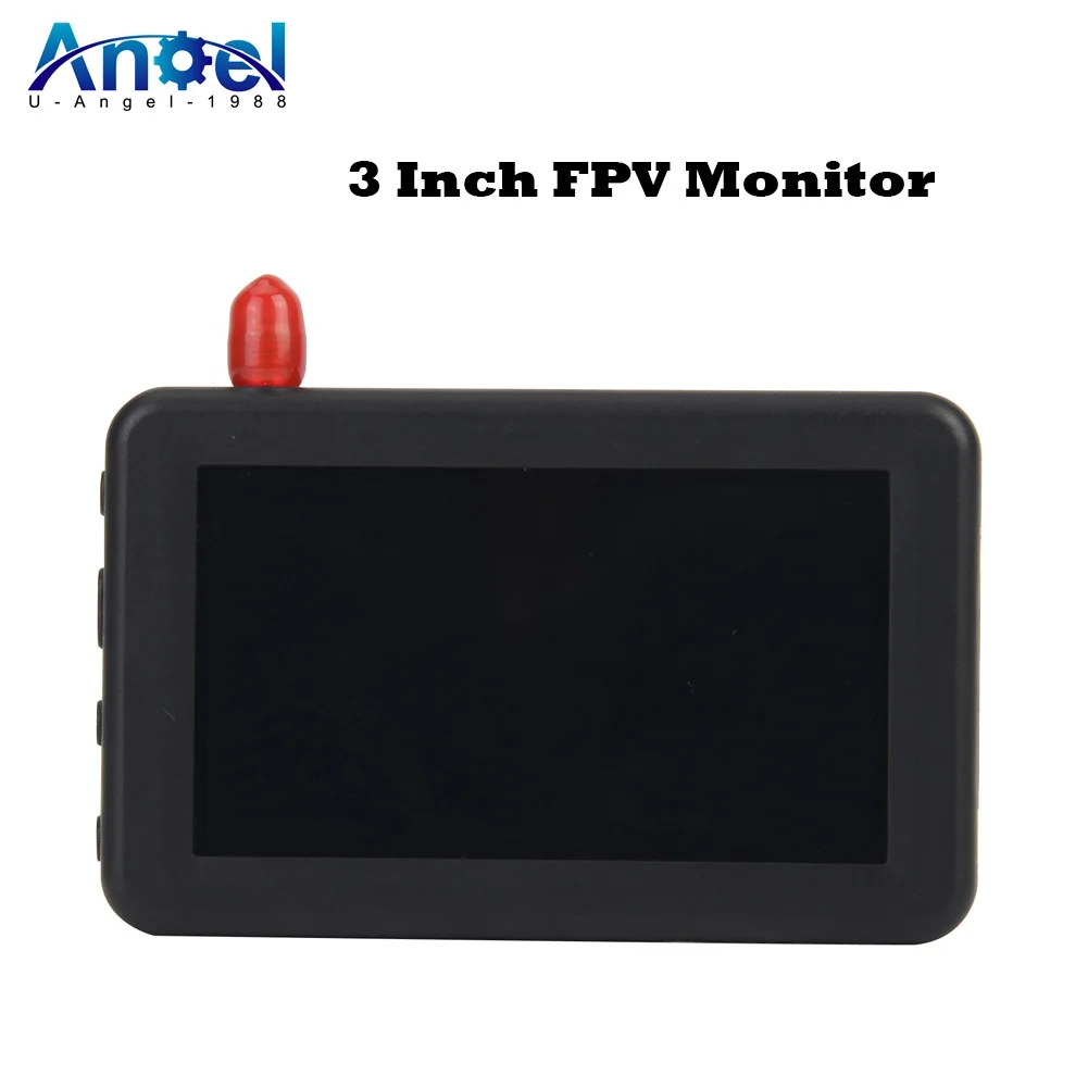 

1/2 Pieces Micro 5.8G 40CH 3 Inch LCD 480x320 Auto Search Mini FPV Monitor Build-in 3.7V 800mAh Battery For RC Car Drone Model