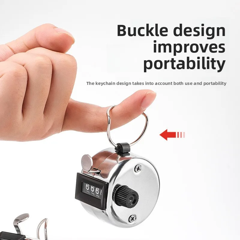4-Digit Hand Tally Counter, Easy to Use – Manual Clicker for Golf Training & Counting, Mini Digital Mechanical Device NEW