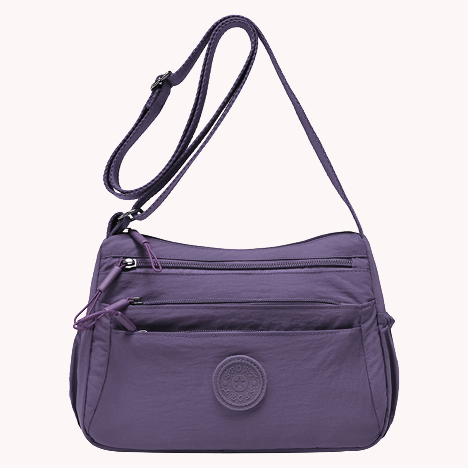 

Многослойная сумка через плечо, большая вместительная повседневная нейлоновая сумка через плечо, сумка-портфель с несколькими карманами для путешествий и поездок на работу