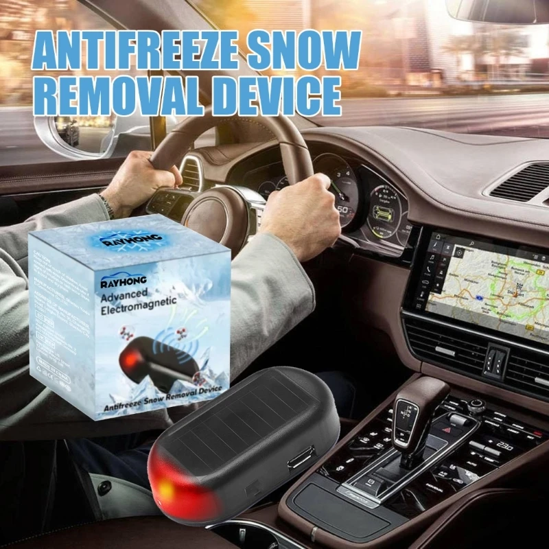 2x Winter Car Window Defroster Advanced Electromagnetic Antifreeze Snow Removal Device for Vehicles Energy Efficient Ecofriendly