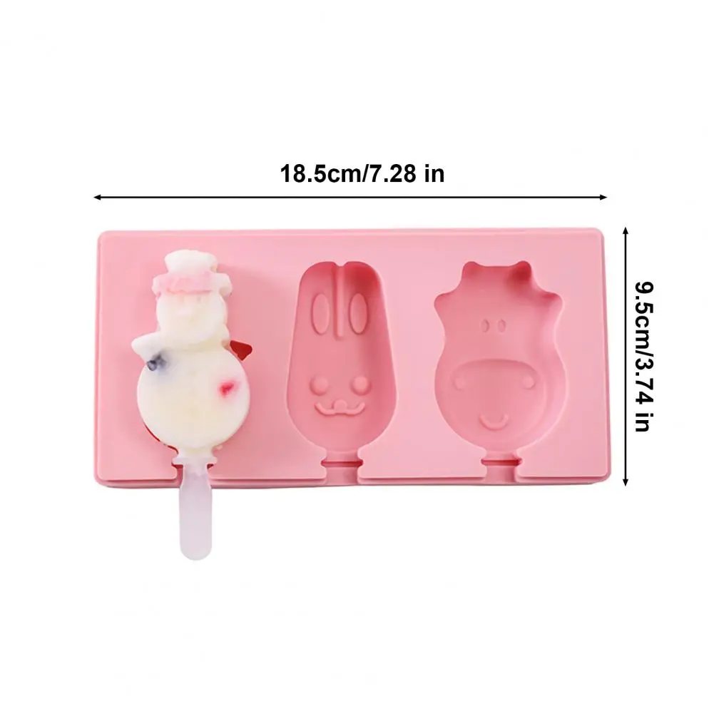 Silicone Molds Diy Silicone Mold with Lid Sticks Easy-release Ice Pop Maker Dishwasher Safe Summer Treats Tool for Kids