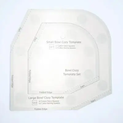 

1pcs Acrylic Sewing Template Ruler For Bowl Wrap Diy Patchwork Craft Lightweight Durable Quilting Stencil Portable Tool