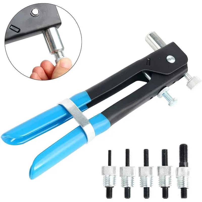 AB11-Hand Tools 86Pcs Heavy Duty Carbon Steel Riveter Set Blind Rivets Assortment Kit Rivet Gun Tool, Rivet Nut Tool