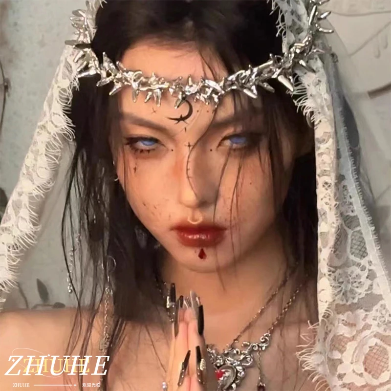 

Punk Style Spiked Headband, Unisex Jewelry Accessories, Bold Gothic Design for Men and Women