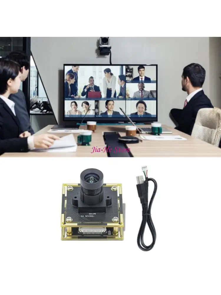 

12MP USB Webcam IMX586 Sensoring 4K 30fps Recording 90 Degree No Distortion Lens Double Digital Microphones 83CF