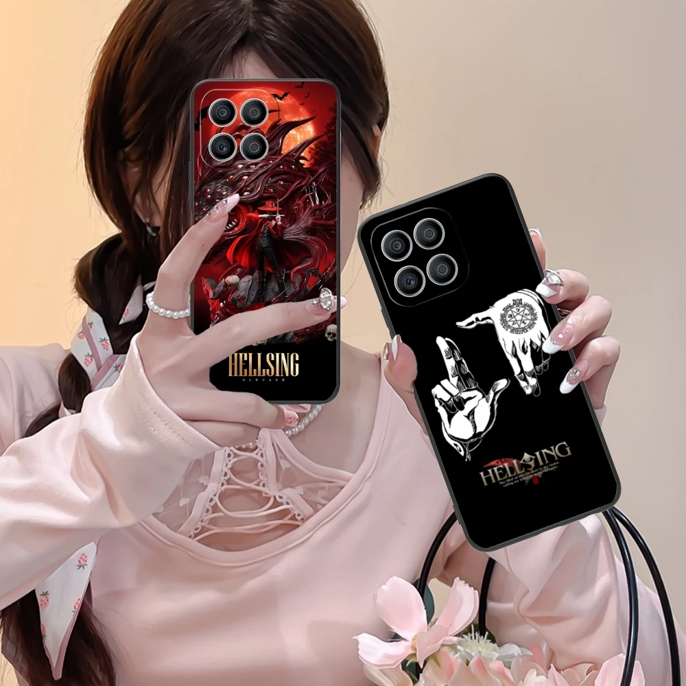 Mobile Alucard Hellsing Smart Cell Phone Case for Huawei Honor 90 80 70 60 50 30 20 10 9 8 7 Pro S SE Lite 5G Black Cover Shell