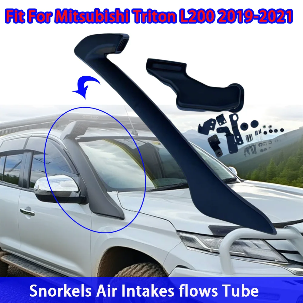 

4x4 Snorkel Kit For Mitsubishi Triton L200 2019-2021 Waterproof Ram Head Air Intake System UV Resistant LLDPE Pipe for Off-Road