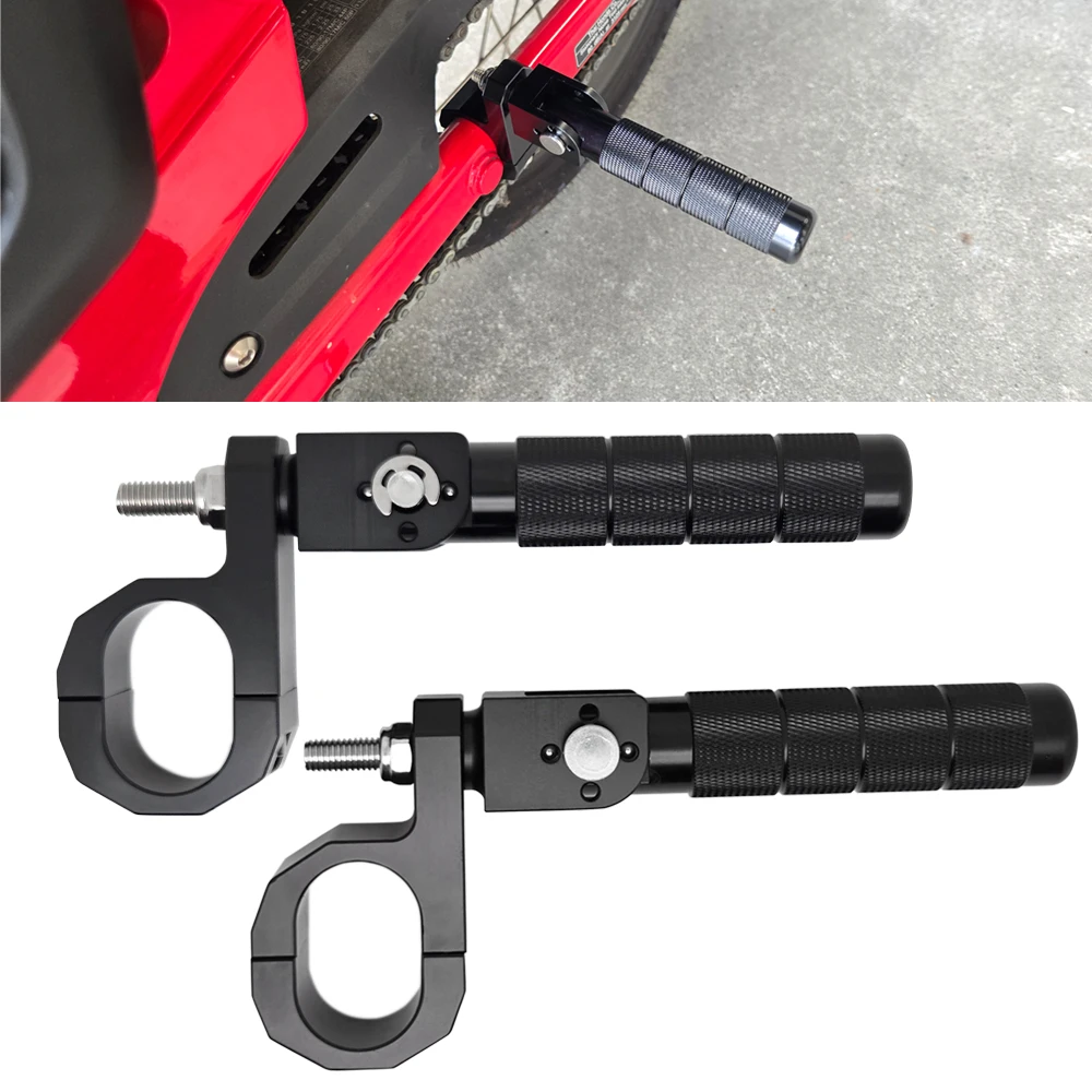 

Motorcycle Foldable Rear Foot Pegs Compatible with Honda CT125 Trail 125 Hunter Cub 125