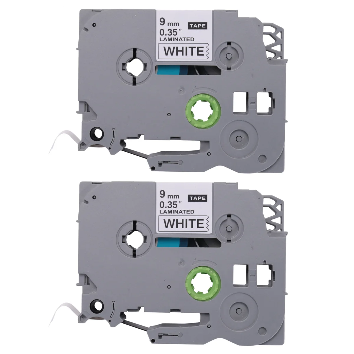 TZe 221 Tape PTH110 Tape 9mm 0.35 Inch Laminated White for Label Maker Tape Compatible for P-Press 2-Pack